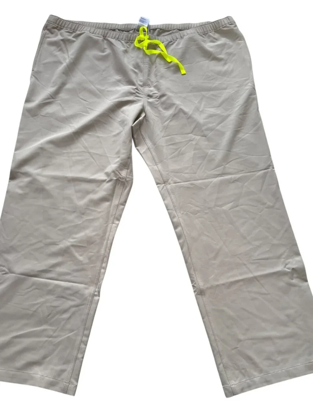 Figs Scrub pants Pisco Basic mens 6XLT khaki beige drawstring tall long inseam